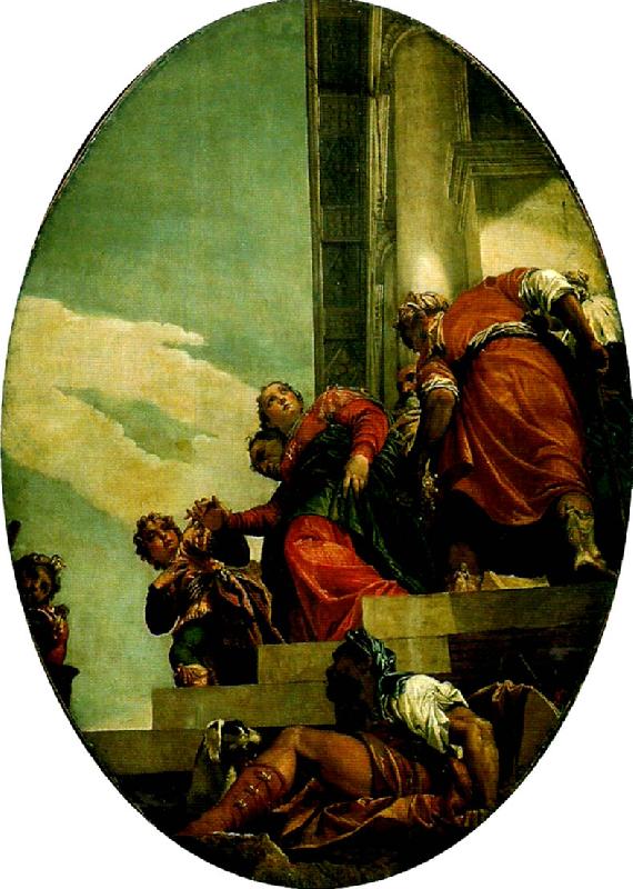 Paolo  Veronese esther brought before abasuerus oil painting picture